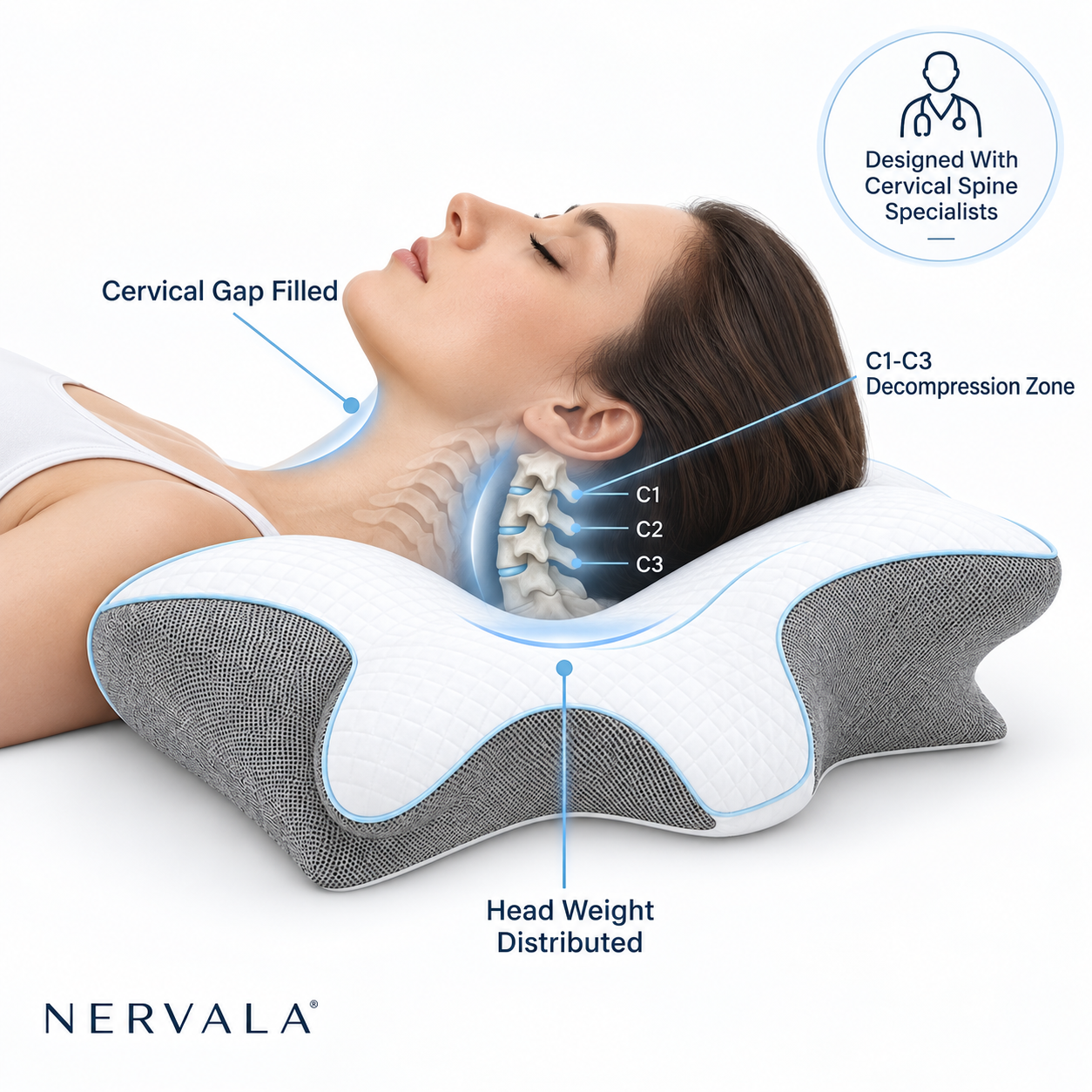 Nervala- NightHold™ Pillow